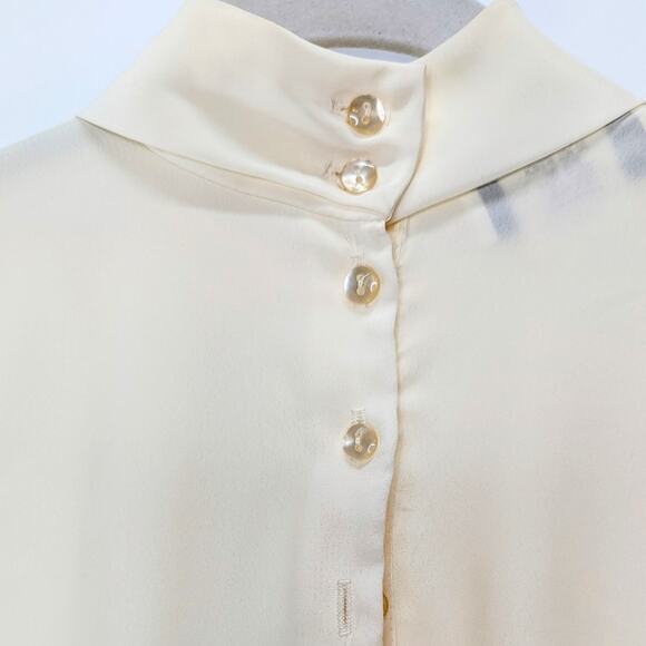 Vintage Helene St Marie pleated blouse | Size 8 | 240482 - Picture 4 of 6